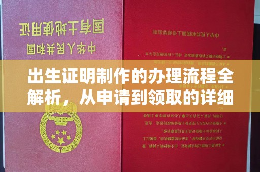 祁连出生证明制作的办理流程全解析，从申请到领取的详细指南